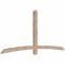 Ekena Millwork Bellingham Smooth Timber Gable Bracket, Douglas Fir, 96"W x 44"H x 3 1/2"D x 3 1/2"F, 11/12 Pitch GBW096X44X0404BEL00SDF - alternate 2